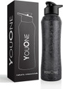 YOUONE black 1000 ml steel bottle